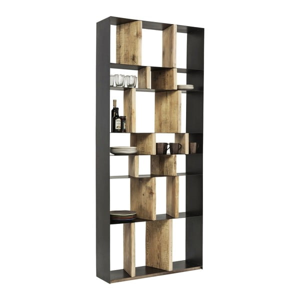 Libreria in legno di pino riciclato Storm - Kare Design-image-1