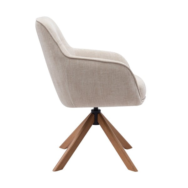 Set di sedie da pranzo color crema in imbottito 2 pz Avola – Unique Furniture-image-1