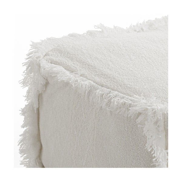 Pouf da divano in cotone bianco Koko - Tomasucci-image-1