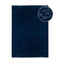 Tappeto in pelliccia sintetica blu scuro 80x150 cm Waffle Faux Fur - Flair Rugs