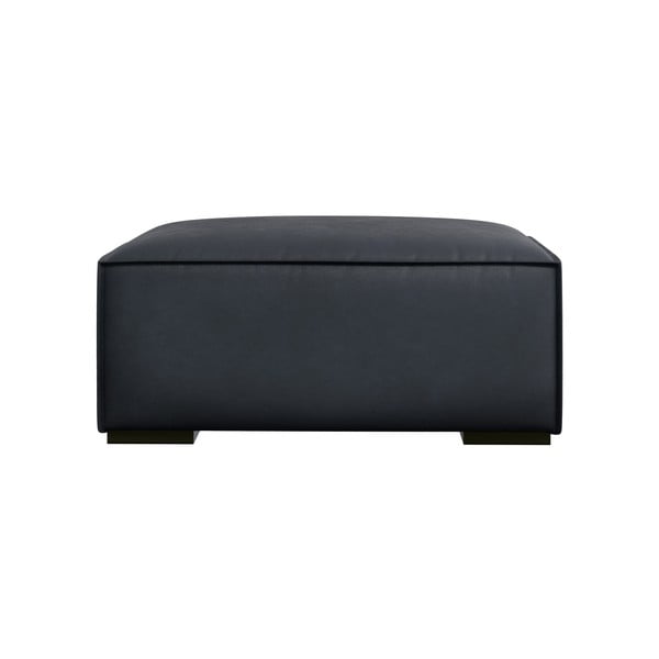 Pouf in pelle blu scuro Madame - Windsor & Co Sofas