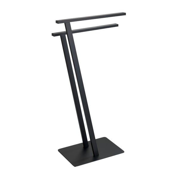 Portasciugamani in acciaio nero opaco Lirio - Wenko-image-2