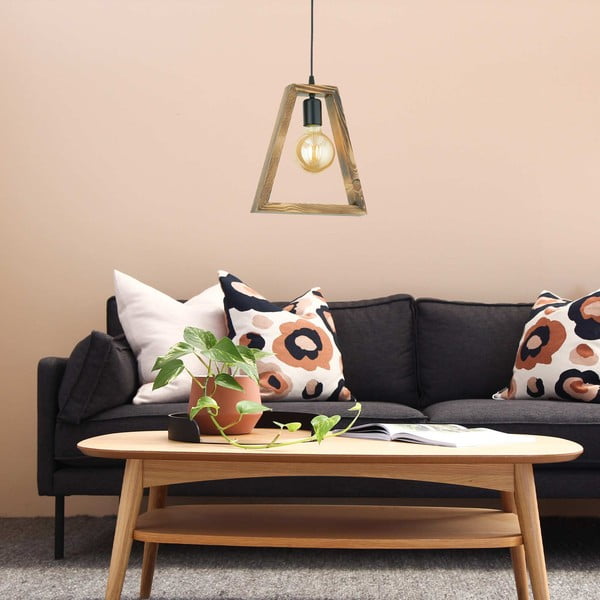 Lampada a sospensione in legno di carpino Geometrik Triangle - Opviq lights-image-1