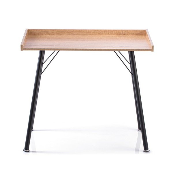 Tavolo da lavoro con piano in rovere 50x90 cm Fey - Homede-image-2