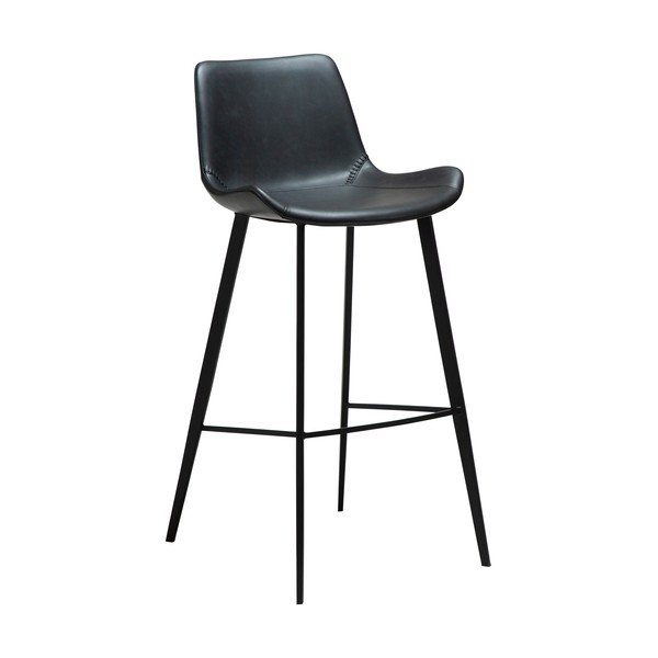 Sgabello da bar nero (altezza della seduta 74,5 cm) Hype – DAN-FORM Denmark