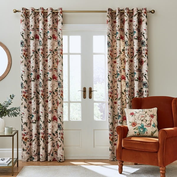 Tende beige in set da 2 168x229 cm Living Pippa - Catherine Lansfield-image-1