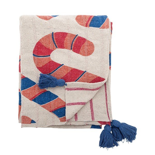 Coperta in cotone riciclato 130x160 cm Candice – Bloomingville-image-3