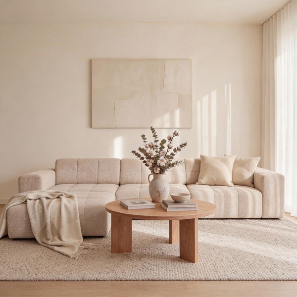 Divano angolare beige (angolo sinistro) Chicago - Cosmopolitan Design-image-3