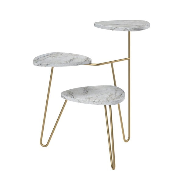 Portafiori in bianco-oro Athena - Novogratz-image-2