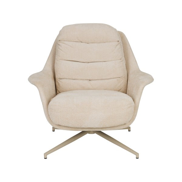 Poltrona da relax beige girevole Philly – Zuiver-image-2