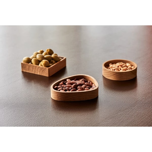 Scatola decorativa di colore naturale in legno 11x11x3 cm Square S – LIND DNA-image-2