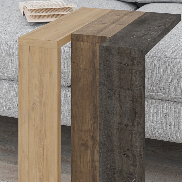 Tavolino in rovere 40x30 cm Macha - Marckeric-image-1