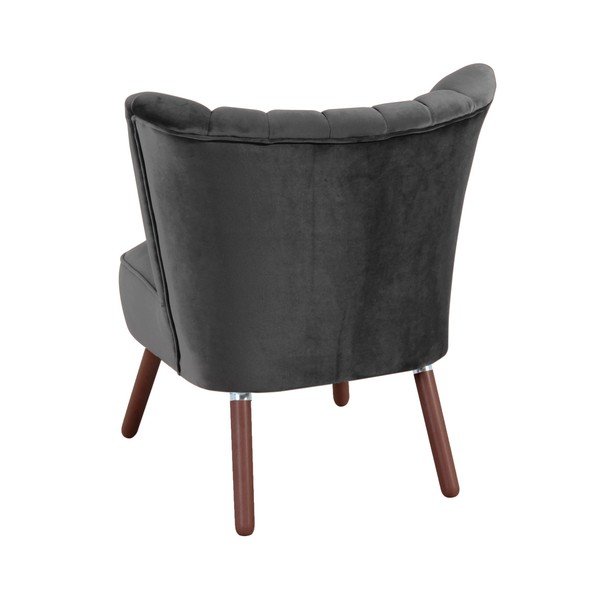 Poltrona antracite Alessandro Velour - Max Winzer-image-2