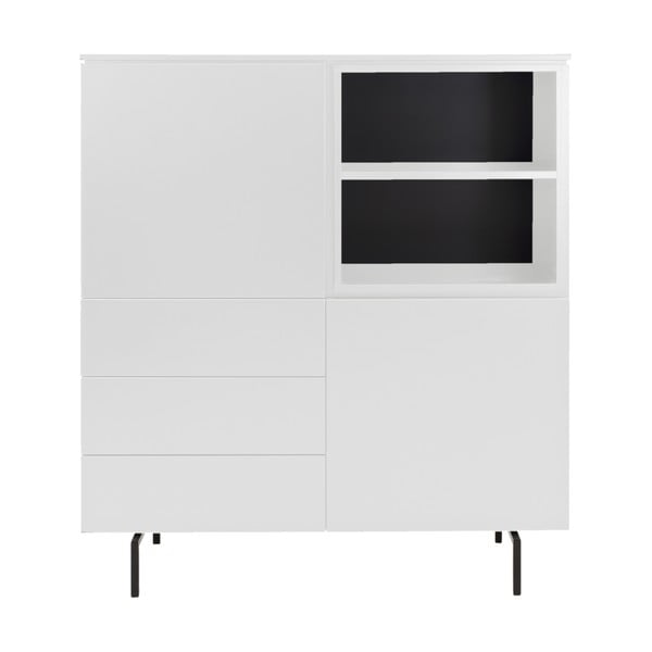 Cassettiera alta bianca 120x133 cm Plain - Tenzo