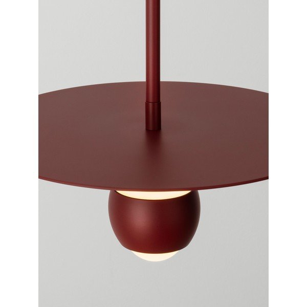 Lampadario LED rosso in alluminio ø 30 cm Edem – Nova Luce-image-2