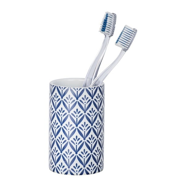 Tazza in ceramica blu per spazzolini da denti Lorca - Wenko-image-1