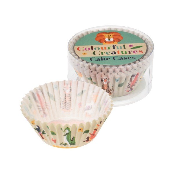 Set di 100 stampi per cupcake in carta da forno Creature colorate - Rex London-image-1