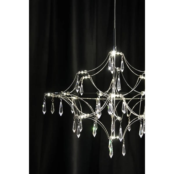 Lampadario LED argentato ø 60 cm Efesos – Markslöjd-image-3