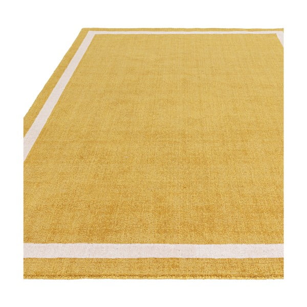 Tappeto in lana giallo ocra tessuto a mano 68x240 cm Albi - Asiatic Carpets-image-3