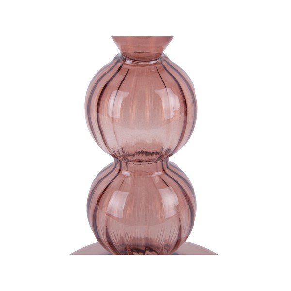 Portacandele in vetro rosa Swirl Bubbles - PT LIVING-image-2