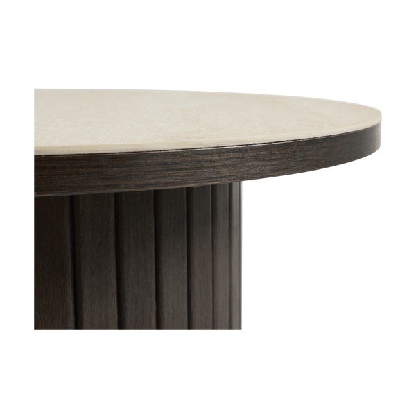 Tavolino rotondo con piano in ceramica ø 50 cm Enna – Unique Furniture-image-2