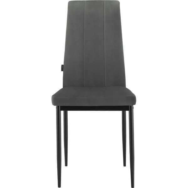 Sedia da pranzo in similpelle nera Kelly - Støraa-image-1