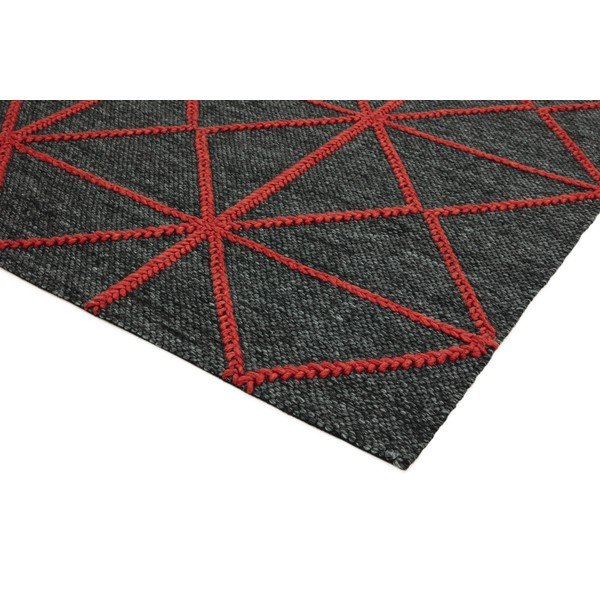 Tappeto nero e rosso Prisma, 160 x 230 cm - Asiatic Carpets-image-4