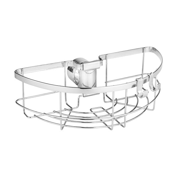 Mensola da bagno autoportante in acciaio inox in colore argento Floresta - Wenko-image-2