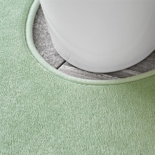 Set di tappetini per il bagno verde chiaro in memory foam 2 pz per WC 50x80 cm Anti-Bacterial – Catherine Lansfield-image-3