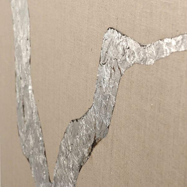 Quadro dipinto a mano 90x120 cm Wild Horizon Silver - Malerifabrikken-image-2