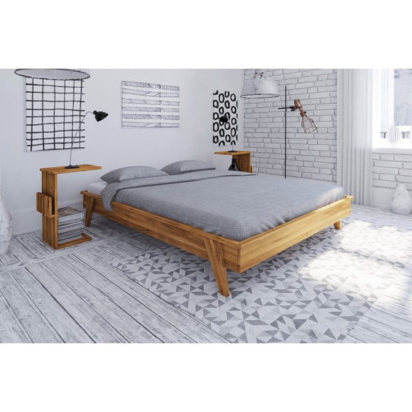 Letto matrimoniale in rovere 160x200 cm Retro - The Beds-image-1