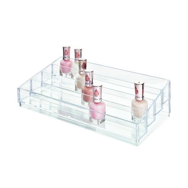 Supporto cosmetico trasparente Clarity, 20 x 34 cm - iDesign