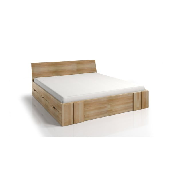 Letto matrimoniale in legno di faggio con cassetto SKANDICA Vestre Maxi, 160 x 200 cm - Skandica-image-2