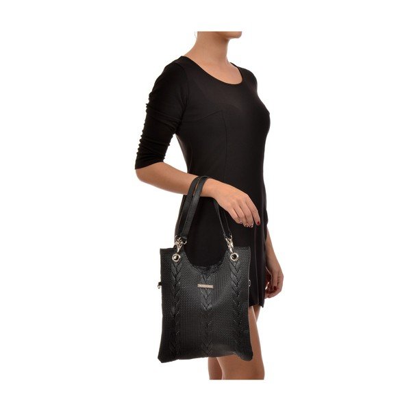 Borsa in pelle nera Lidia - Mangotti Bags-image-4