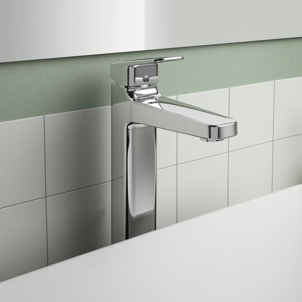 Rubinetto per lavabo argentato effetto lucido Ceraplan - Ideal Standard-image-1