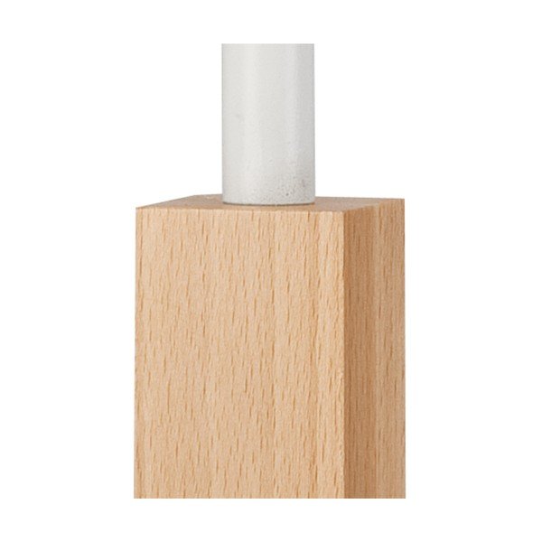 Lampada da tavolo bianca/marrone (altezza totale 39 cm) Orazio – LAMKUR-image-3