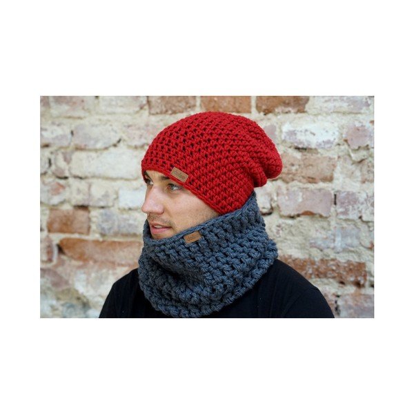 Cappello rosso fatto a mano all'uncinetto Mary B Mary B. - DOKE-image-3