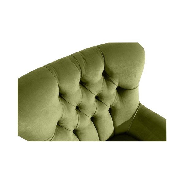 Poltrona Brandon in pelle scamosciata verde - Max Winzer-image-1