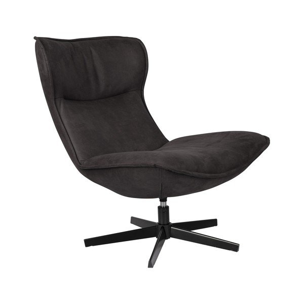 Poltrona grigio scuro girevole John – White Label