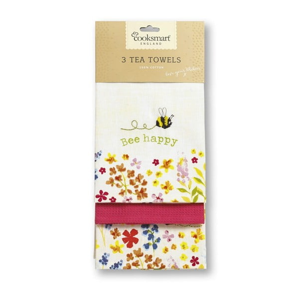 Set di strofinacci e guanto da forno Bee Happy - Cooksmart ®-image-4