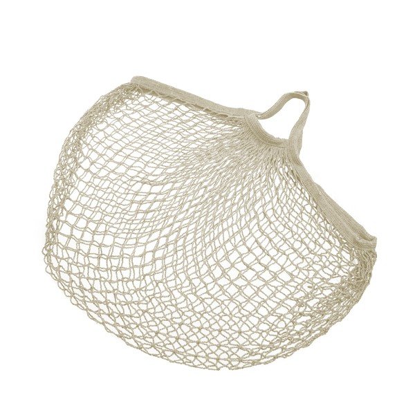 Borsa della spesa a rete beige con cordoncino - Orion