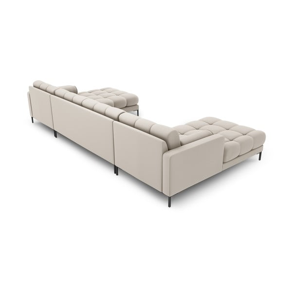 Divano angolare a U beige Bali - Cosmopolitan Design-image-4