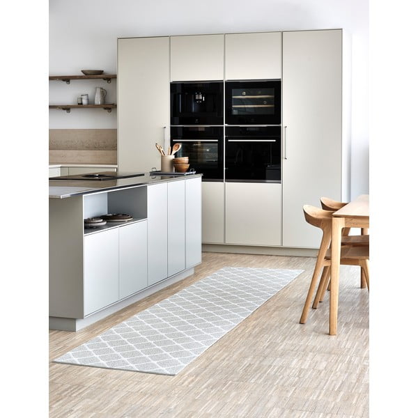 Passatoia da interno/esterno grigio chiaro/color crema 70x160 cm Rex Fossil – Pappelina-image-1