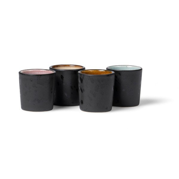 Portauova in ceramica 4 pz Gastro Black/Mix – Bitz