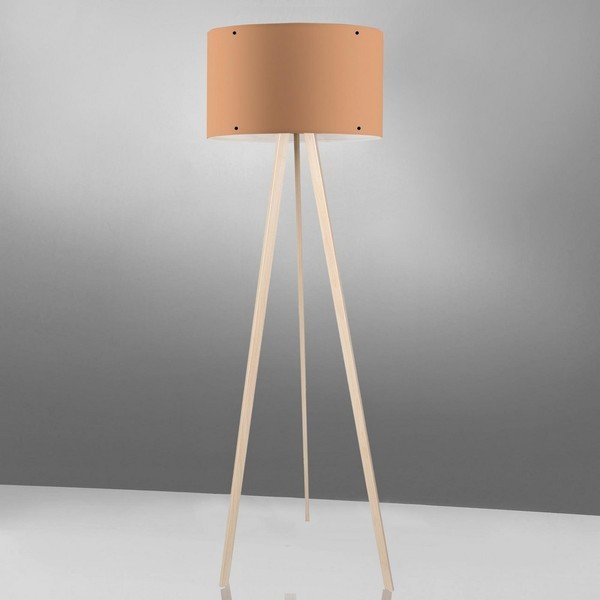 Lampada da terra beige Woddy - Unknown-image-1