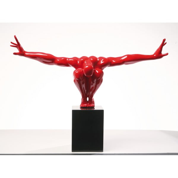 Statua decorativa rossa Atleta, 75 x 52 cm - Kare Design-image-3