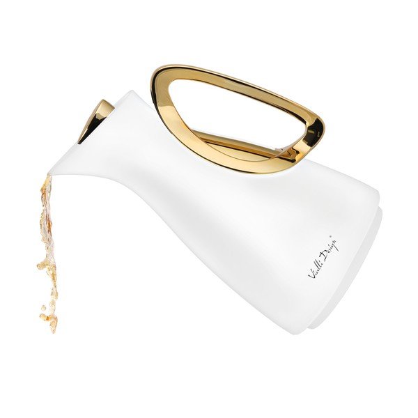 Borraccia termica bianca/dorata 1 l Alessia – Vialli Design-image-3