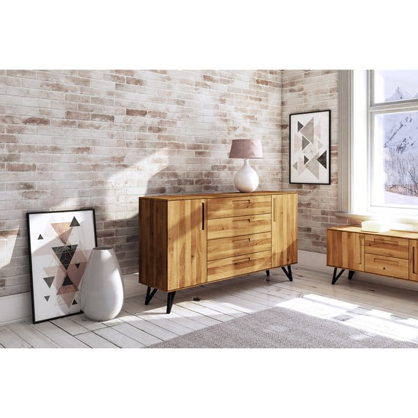 Cassettiera alta in rovere 182x100 cm Golo - The Beds-image-4