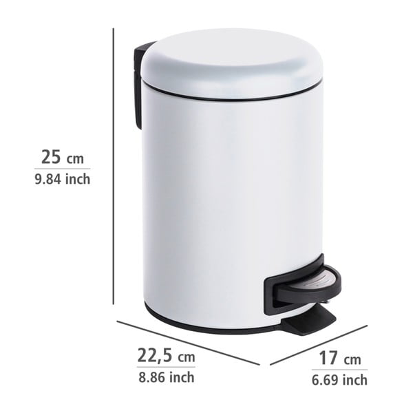 Cestino bianco , 3 l Leman - Wenko-image-2