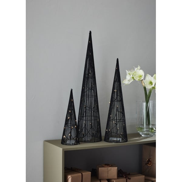 Decorazioni luminose nere con motivo natalizio in set di 3 pezzi Dunge - Markslöjd-image-1